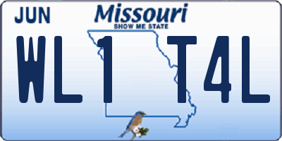 MO license plate WL1T4L