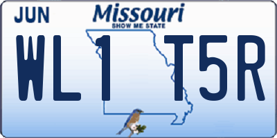 MO license plate WL1T5R