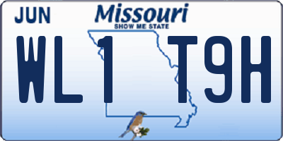 MO license plate WL1T9H