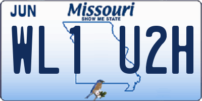 MO license plate WL1U2H