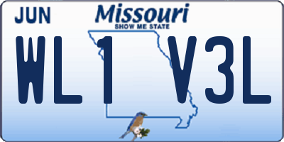 MO license plate WL1V3L