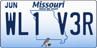 MO license plate WL1V3R