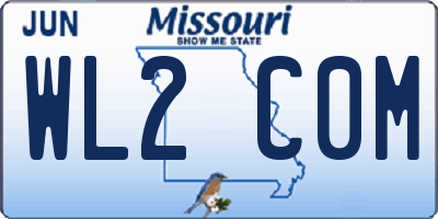 MO license plate WL2C0M