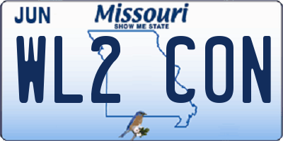 MO license plate WL2C0N