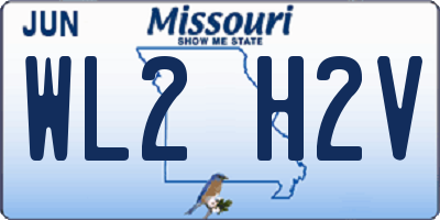 MO license plate WL2H2V