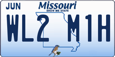 MO license plate WL2M1H