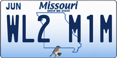 MO license plate WL2M1M