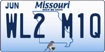 MO license plate WL2M1Q