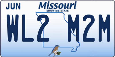 MO license plate WL2M2M