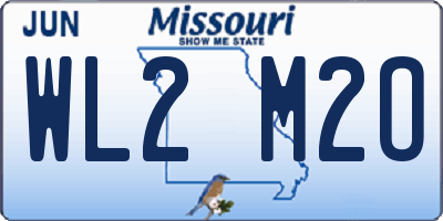 MO license plate WL2M2O