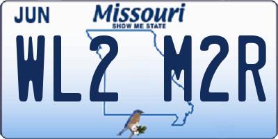 MO license plate WL2M2R