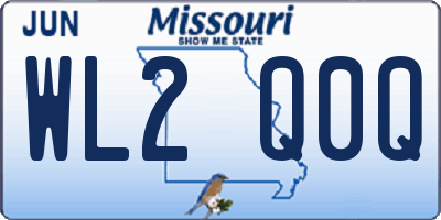 MO license plate WL2Q0Q