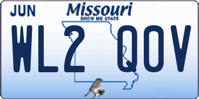 MO license plate WL2Q0V