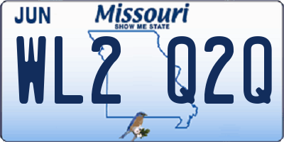 MO license plate WL2Q2Q