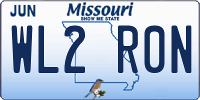 MO license plate WL2R0N