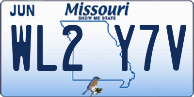 MO license plate WL2Y7V