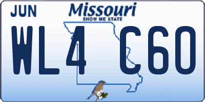 MO license plate WL4C6O