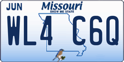 MO license plate WL4C6Q