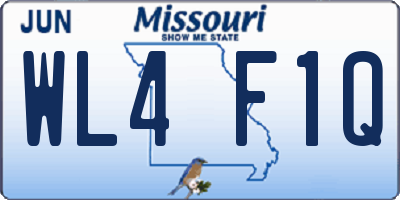MO license plate WL4F1Q