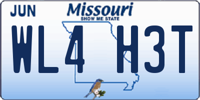 MO license plate WL4H3T