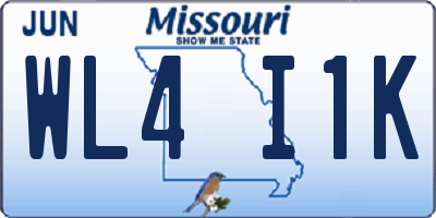 MO license plate WL4I1K