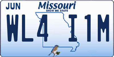 MO license plate WL4I1M