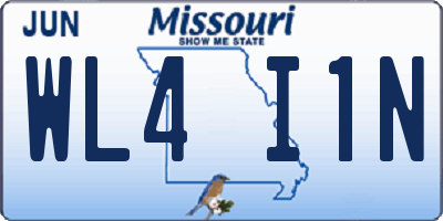 MO license plate WL4I1N