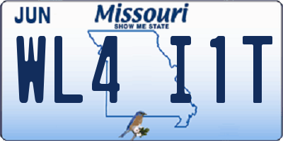 MO license plate WL4I1T