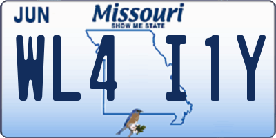 MO license plate WL4I1Y