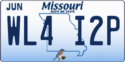 MO license plate WL4I2P