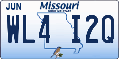 MO license plate WL4I2Q