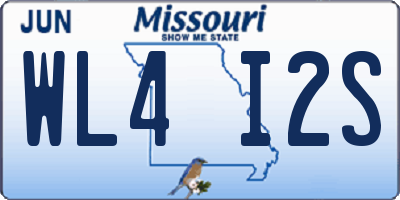 MO license plate WL4I2S