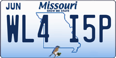 MO license plate WL4I5P