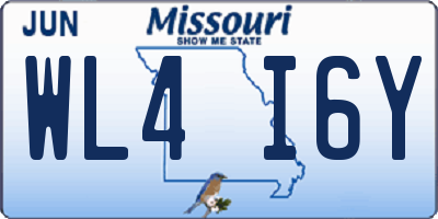 MO license plate WL4I6Y