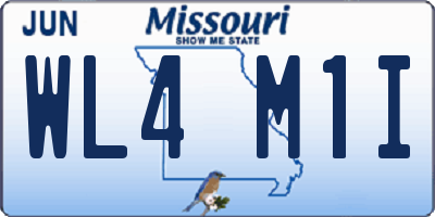 MO license plate WL4M1I
