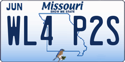 MO license plate WL4P2S
