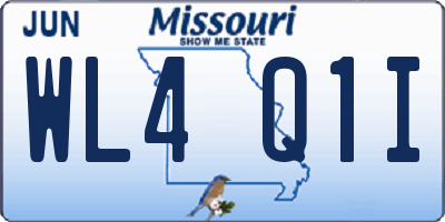MO license plate WL4Q1I