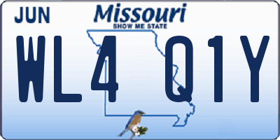 MO license plate WL4Q1Y