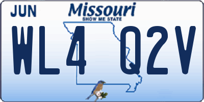 MO license plate WL4Q2V