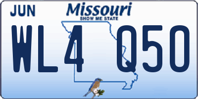 MO license plate WL4Q5O