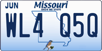 MO license plate WL4Q5Q