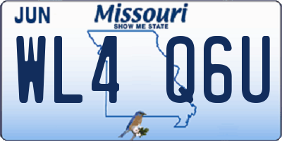 MO license plate WL4Q6U