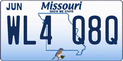 MO license plate WL4Q8Q