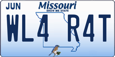 MO license plate WL4R4T