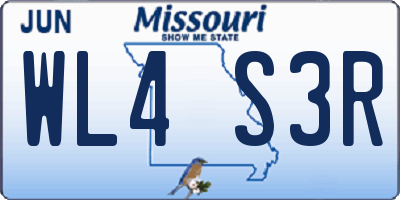 MO license plate WL4S3R