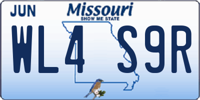 MO license plate WL4S9R