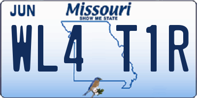 MO license plate WL4T1R