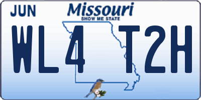 MO license plate WL4T2H