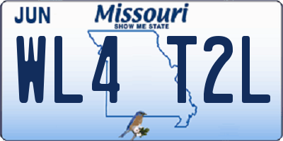 MO license plate WL4T2L