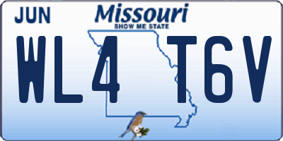 MO license plate WL4T6V